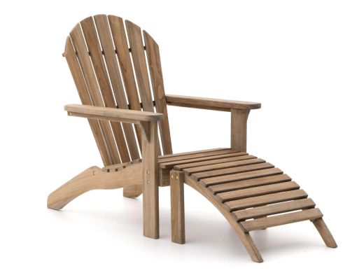ROUGH-S Adirondack Gartensessel mit Hocker