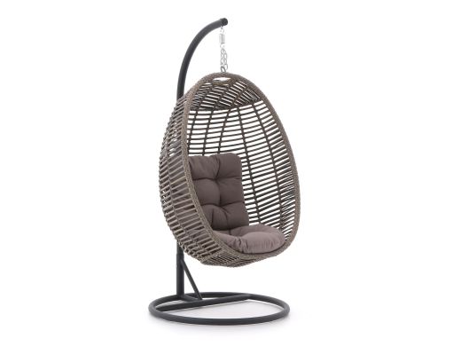 Manifesto Ortello Cocoon Hängesessel mit Gestell - Taupe - Beige - Braun - Polyrattan