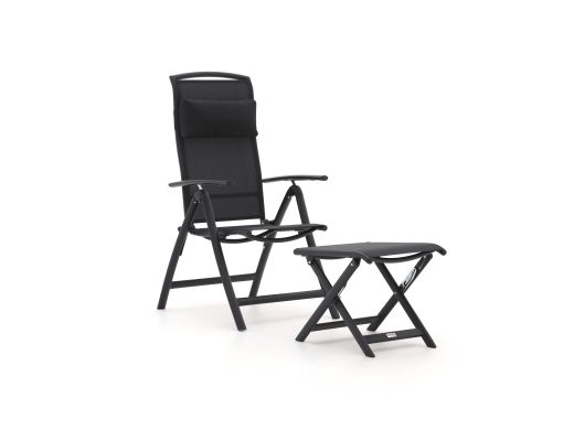 Forza Capri Gartenstuhl Hochlehner mit Bova Gartenhocker