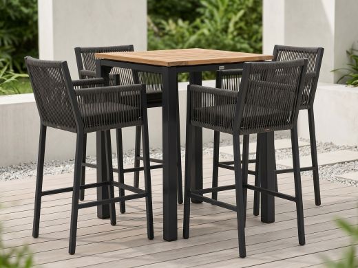 Manifesto Rivola/Linosa 75x75 cm Gartenbar-Set 5-teilig