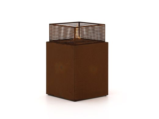 Tenderflame Agni 50 Kamin 49,5x49,5x80,2 cm - Cortenstahl (inkl. Abdeckung)
