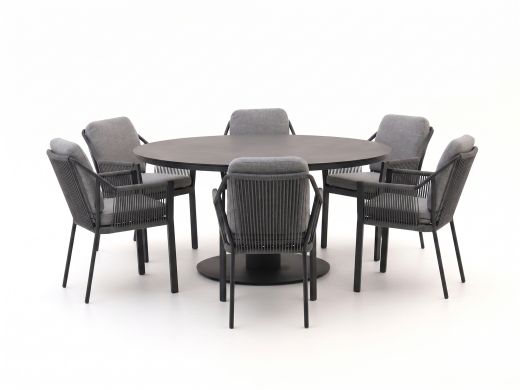 Tierra Outdoor Liv/La Fonte ø 150 cm Gartenmöbel-Set 7-teilig