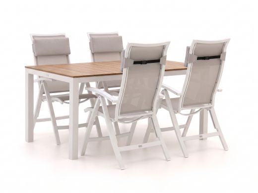 Bellagio Lugo/Fidenza 160 cm Gartenmöbel-Set 5-teilig verstellbar