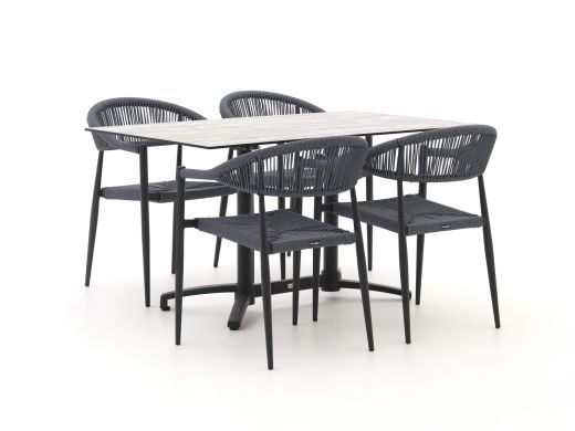 Manifesto Belpasso/Canzo 140 cm Gartenmöbel-Set 5-teilig klappbar stapelbar