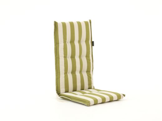 Madison Hochlehner Auflage 120x50 cm - Stripes Green Natural Outdoor Finishing