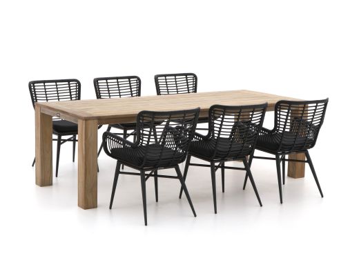 Intenso Asti/ROUGH-X 240 cm Gartenmöbel-Set 7-teilig