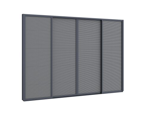 Sonnenschutz-Schiebetüren 360x235 cm für Cedrino Pergola