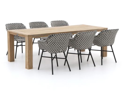 Hartman Delphine/ROUGH-X 240 cm Gartenmöbel-Set 7-teilig
