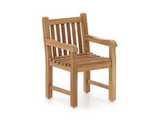 Kinder Gartenstuhl 35x40x56 cm - Natur Teakholz - Teakholz