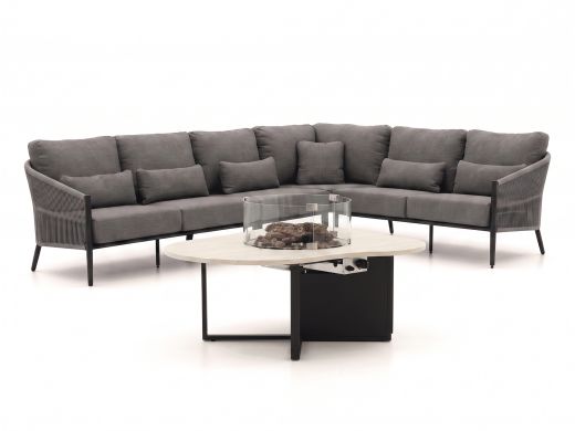 Bellagio Mineo/Cosiloft Novi Ecklounge-Set mit Feuertisch 5-teilig