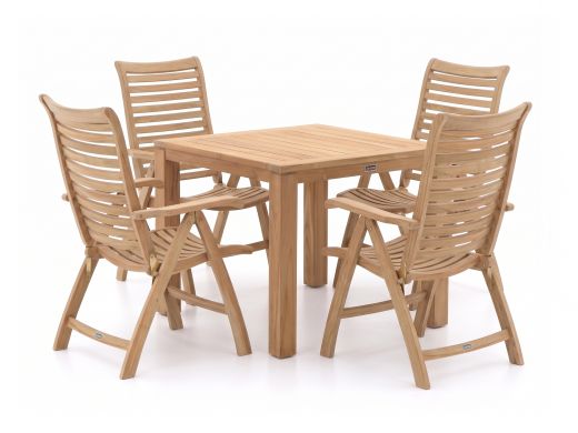 Sunyard Corby/Buxton 90 cm Gartenmöbel-Set 5-teilig verstellbar