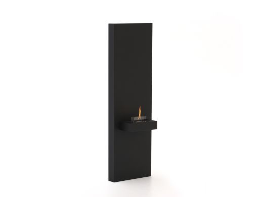 Tenderflame Rock 90 Wandkamin 40×24,5×130 cm - Black