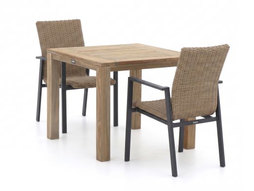 Manifesto Villongo/ROUGH-S 90 cm Gartenmöbel-Set 3-teilig stapelbar