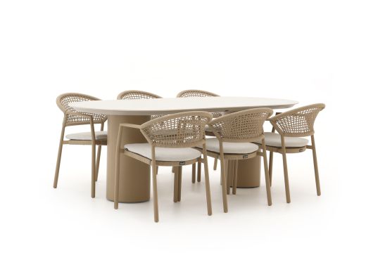 Hartman Taragona/Valencia 220 cm Gartenmöbel-Set 7-teilig