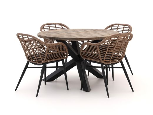 Intenso Azora/ROUGH-Y ø120 cm Gartenmöbel-Set 5-teilig
