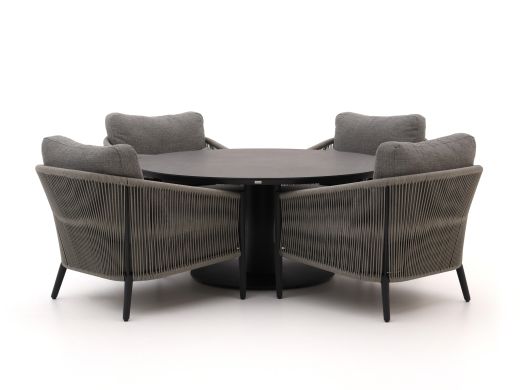 Bellagio Mineo/La Fonte ø150cm Low Dining Gartenmöbel-Set 5-teilig