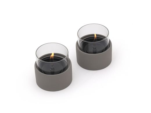Tenderflame Breeze 10 Dekolicht ø 11 cm (h:10,7 cm) - Grey (2 Stück)