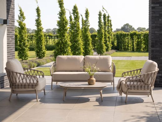 Tierra Outdoor Natal/Nora Sessel-Sofa Lounge-Set 4-teilig