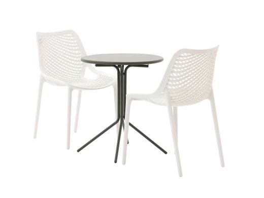 Forza Ripi/Aziano ø 60 cm Balkon-Set 3-teilig stapelbar