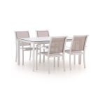 Bellagio Anzio/Veneto 160 cm Gartenmöbel-Set 5-Teilig Stapelbar