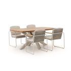 Bellagio Sordio/Induno dänisch oval 180 cm Gartenmöbel-Set 5-teilig