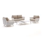 Bellagio Sorico Sessel-Sofa Lounge-Set 4-Sitzer 5-teilig