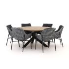 Manifesto Novara/ROUGH-Y ø150 cm Gartenmöbel-Set 7-teilig