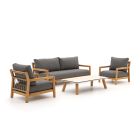 Bellagio Seiano Sessel-Sofa-Lounge-Set 4-teilig