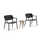 Forza Pazzia/ROUGH-K Balkonmöbel-Set 3-teilig