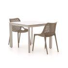 Forza Ripi/Sestino 90 cm Gartenmöbel-Set 3-teilig stapelbar