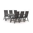 Hartman Troy/Fidenza 220 cm Gartenmöbel-Set 7-teilig verstellbar