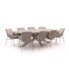 Manifesto Novara/ROUGH-Y Ellips 240 cm Gartenmöbel-Set 9-teilig