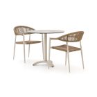 Manifesto Belpasso/Lisio ø 80 cm Gartenmöbel-Set 3-teilig stapelbar