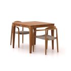 Bellagio Berbaro/Bruca 90cm Gartenmöbel-Set  3-teilig Stapelbar