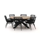 Intenso Asti/Rough-Y Ø 180 cm Gartenmöbel-Set 7-teilig