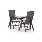 Bellagio Avenza/Sestino 90 cm Gartenmöbel-Set 3-teilig verstelbar