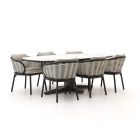 Apple Bee Pine Key/Zanzibar dänisch oval 220 cm Gartenmöbel-Set 7-teilig
