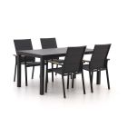 Bellagio Albinea/Menzano 160 cm Gartenmöbel-Set 5-teilig stapelbar