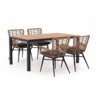 Intenso Asti/Fidenza 160 cm Gartenmöbel-Set 5-teilig