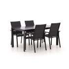 Bellagio Albinea/Sestino 160 cm Gartenmöbel-Set 5-Teilig Stapelbar