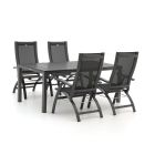 Hartman Primo/Fidenza 183 cm Gartenmöbel-Set 5-teilig verstellbar