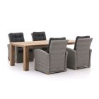 Intenso Mazzano/ROUGH-X 240 cm Lounge Gartenmöbel-Set 5-teilig verstellbar