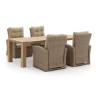 Intenso Mazzano/ROUGH-X 240 cm Lounge Gartenmöbel-Set 5-teilig verstellbar