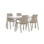 Hartman Flow/Sestino 160 cm Gartenmöbel-Set 5-teilig