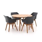 Hartman Sophie Studio ø 120 cm Gartenmöbel-Set 5-teilig