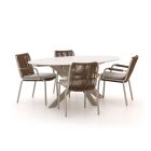 Bellagio Caronia/Furato ellips 200 cm Gartenmöbel-Set 5-Teilig Stapelbar