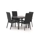 Bellagio Avio/Fidenza 90 cm Gartenmöbel-Set 5-teilig stapelbar