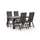 Hartman Troy/ROUGH-S 160 cm Gartenmöbel-Set 5-teilig verstellbar