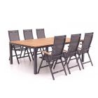 Hartman Troy/Linosa 240 cm Gartenmöbel-Set 7-teilig verstellbar
