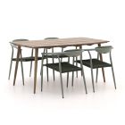 Manifesto Cavone/ROUGH-K 160 cm Gartenmöbel-Set 5-teilig stapelbar